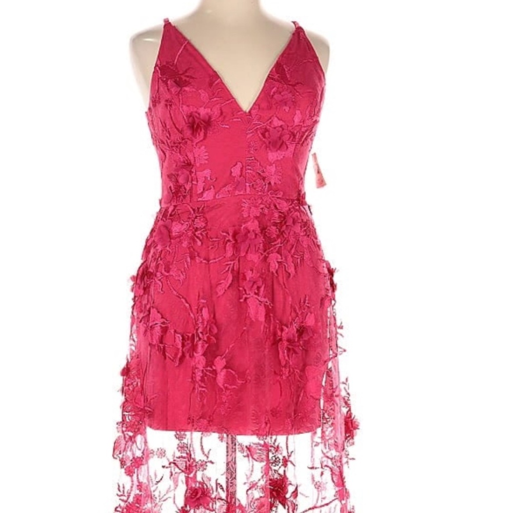 Vibrant pink cocktail dress XXL